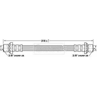 Flexible de frein BORG & BECK BBH6865