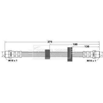 Flexible de frein BORG & BECK BBH6869