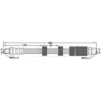 Flexible de frein BORG & BECK BBH6871