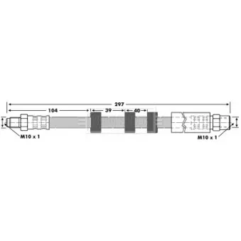 Flexible de frein BORG & BECK BBH6872