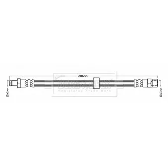 Flexible de frein BORG & BECK BBH6874