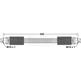 Flexible de frein BORG & BECK BBH6875