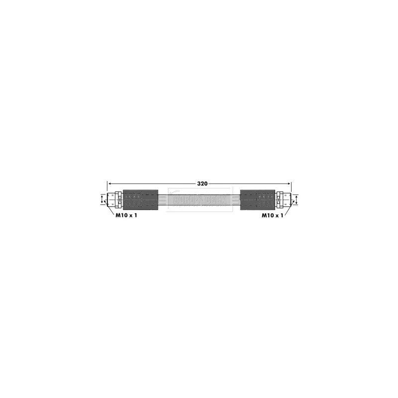 Flexible de frein BORG & BECK BBH6875