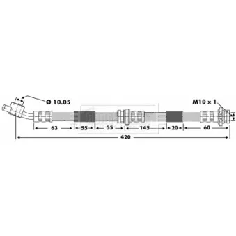 Flexible de frein BORG & BECK BBH6879