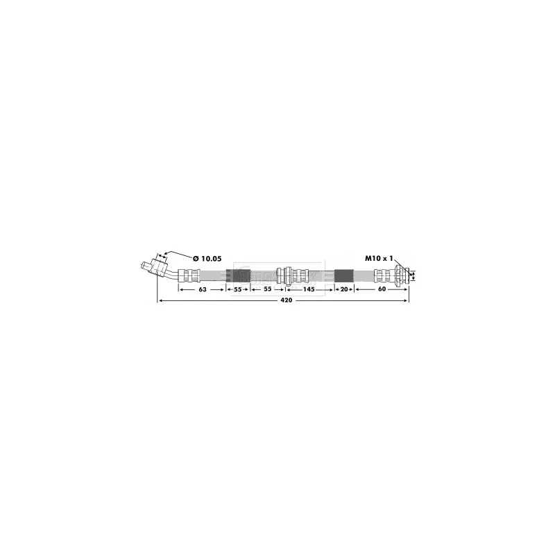 Flexible de frein BORG & BECK BBH6879