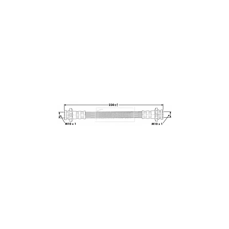 Flexible de frein BORG & BECK BBH6883