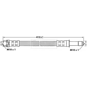 Flexible de frein BORG & BECK BBH6884