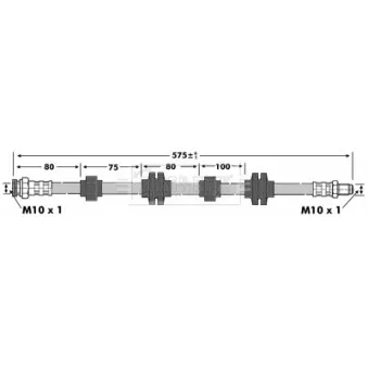 Flexible de frein BORG & BECK BBH6887