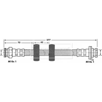Flexible de frein BORG & BECK BBH6888