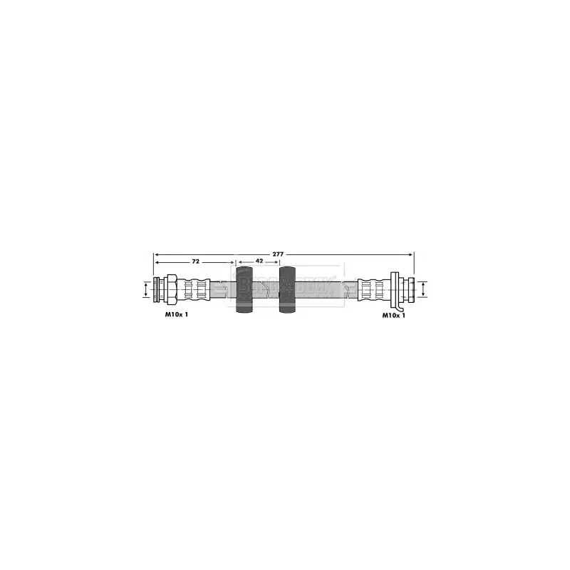 Flexible de frein BORG & BECK BBH6888