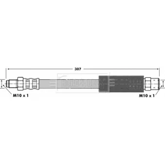 Flexible de frein BORG & BECK BBH6893
