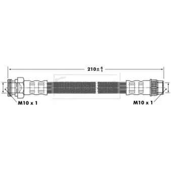 Flexible de frein BORG & BECK BBH6903