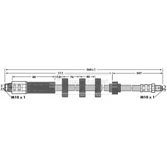 Flexible de frein BORG & BECK BBH6905