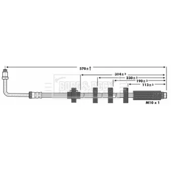 Flexible de frein BORG & BECK BBH6906