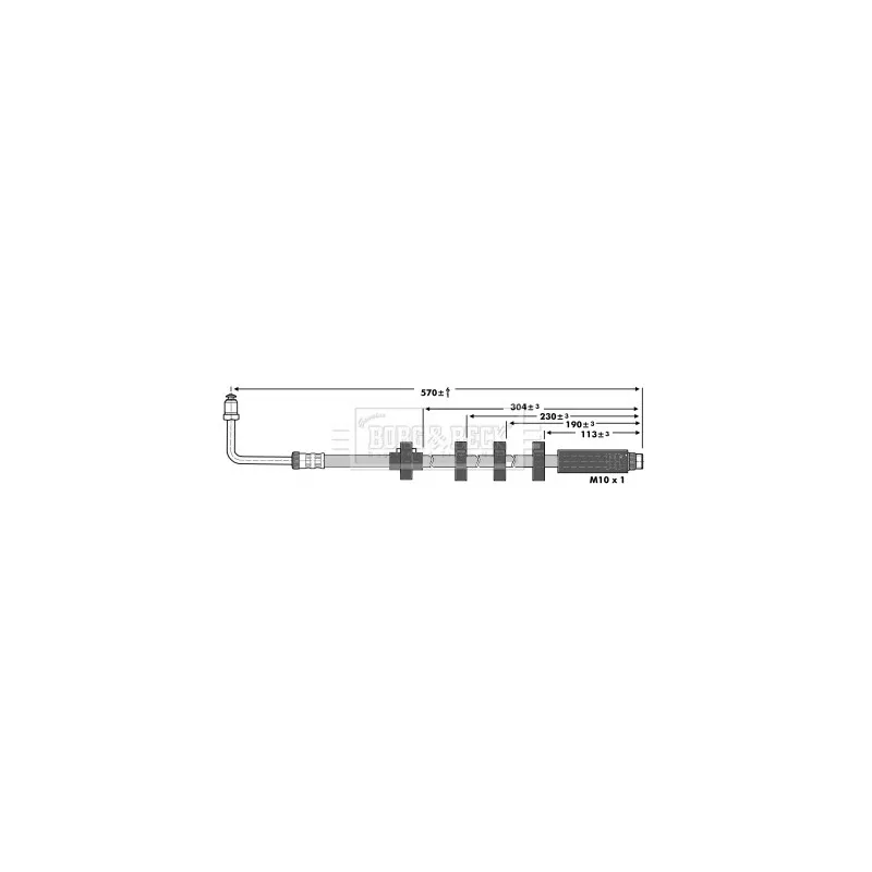 Flexible de frein BORG & BECK BBH6906