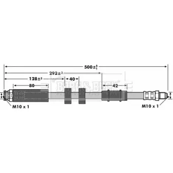 Flexible de frein BORG & BECK BBH6910