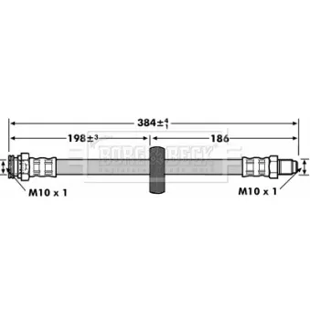 Flexible de frein BORG & BECK BBH6911