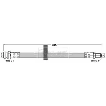 Flexible de frein BORG & BECK BBH6913