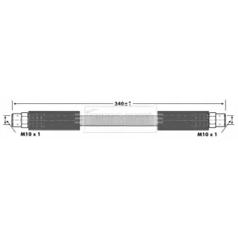 Flexible de frein BORG & BECK BBH6915