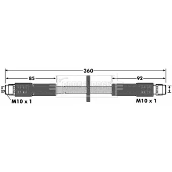 Flexible de frein BORG & BECK BBH6920