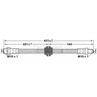 Flexible de frein BORG & BECK BBH6921