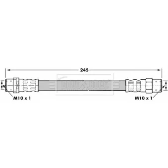 Flexible de frein BORG & BECK BBH6923