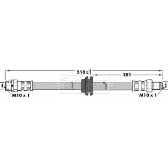 Flexible de frein BORG & BECK BBH6924