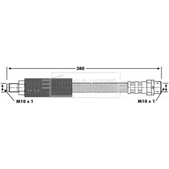 Flexible de frein BORG & BECK BBH6927