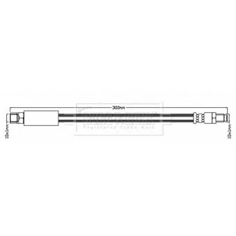 Flexible de frein BORG & BECK BBH6928