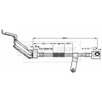 Flexible de frein BORG & BECK BBH6930