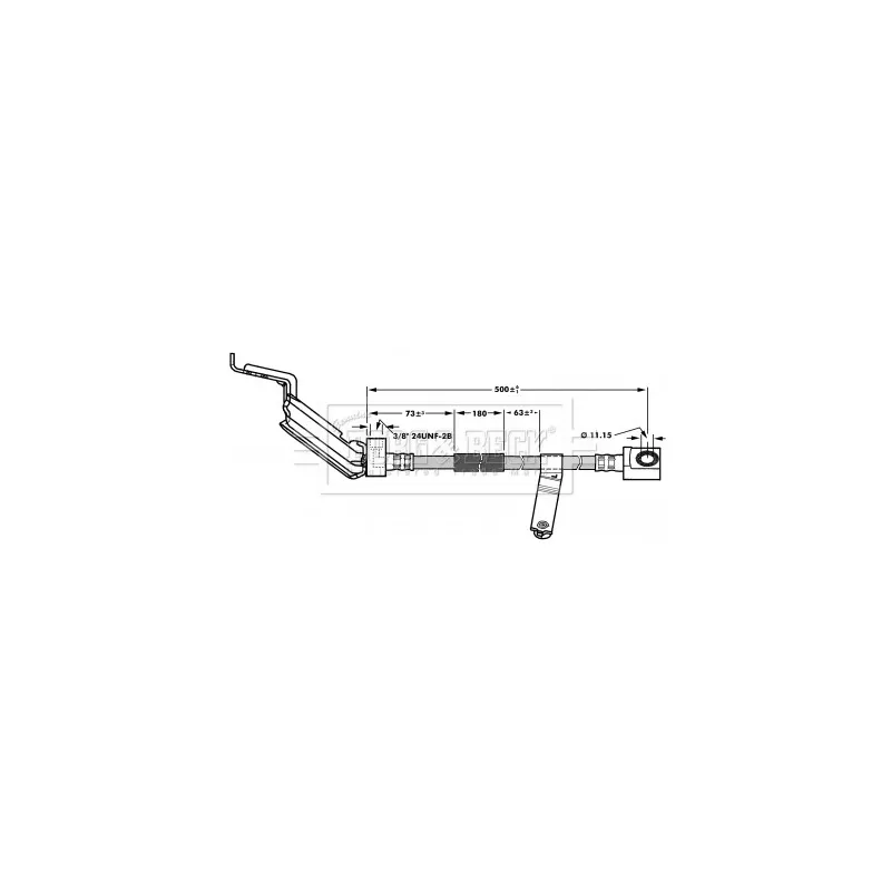 Flexible de frein BORG & BECK BBH6930
