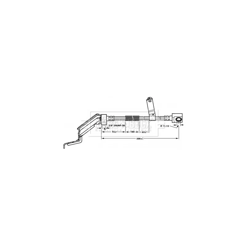 Flexible de frein BORG & BECK BBH6931