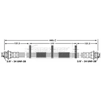 Flexible de frein BORG & BECK BBH6932
