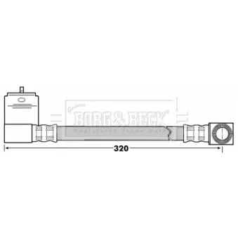 Flexible de frein BORG & BECK BBH6934