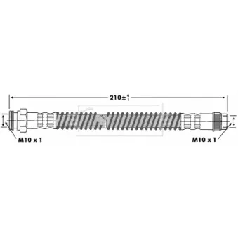 Flexible de frein BORG & BECK BBH6936