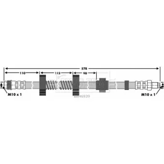 Flexible de frein BORG & BECK BBH6939