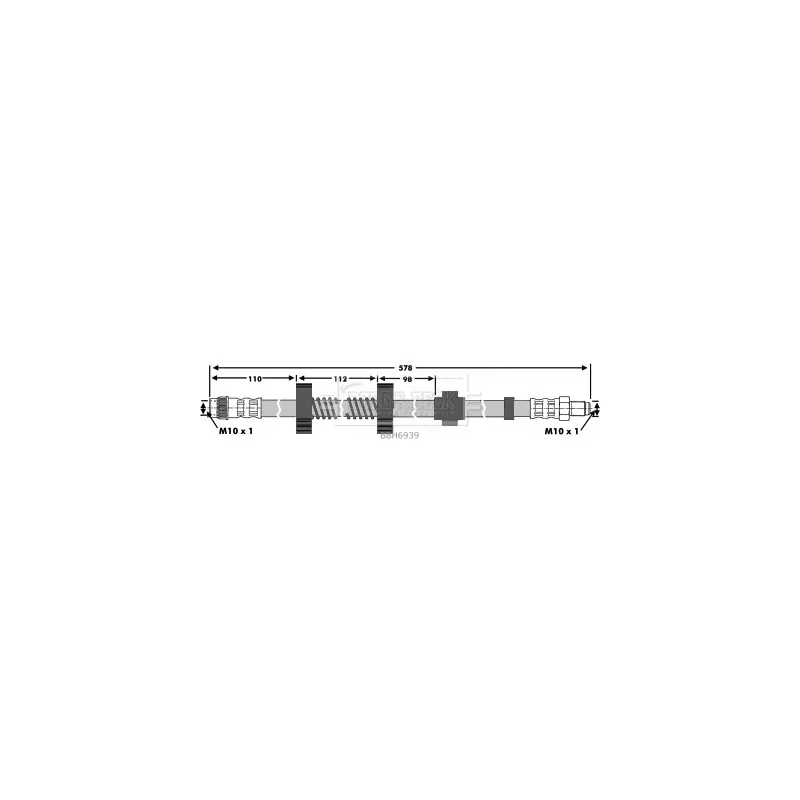 Flexible de frein BORG & BECK BBH6939
