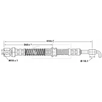 Flexible de frein BORG & BECK BBH6942