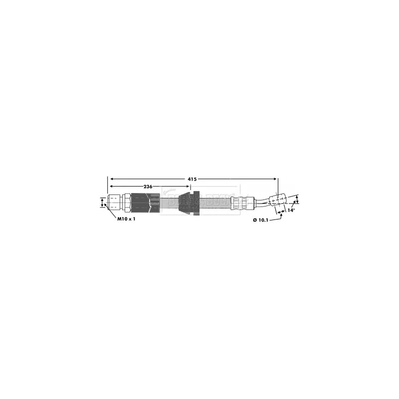 Flexible de frein BORG & BECK BBH6943