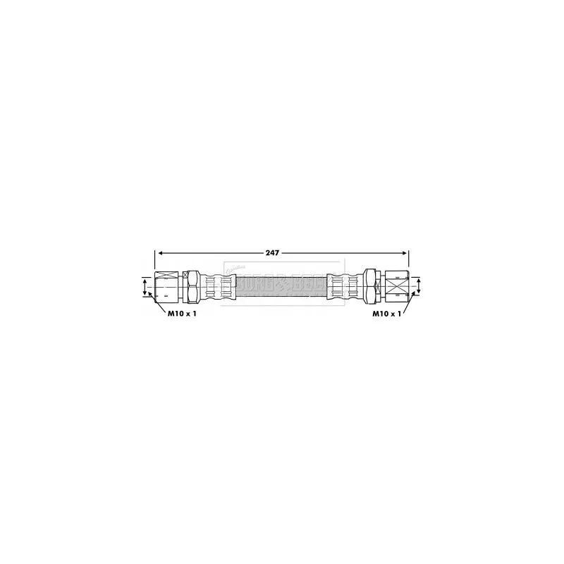 Flexible de frein BORG & BECK BBH6945