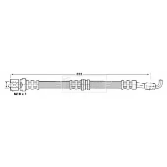 Flexible de frein BORG & BECK BBH6947