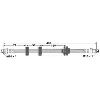 Flexible de frein BORG & BECK BBH6948