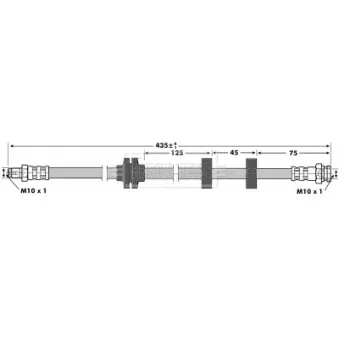 Flexible de frein BORG & BECK BBH6955