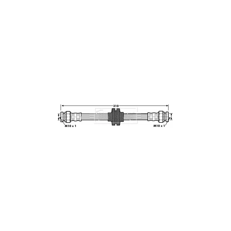 Flexible de frein BORG & BECK BBH6956