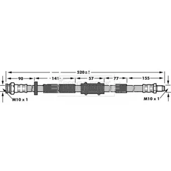 Flexible de frein BORG & BECK BBH6957