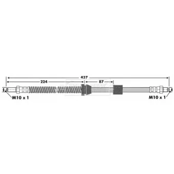 Flexible de frein BORG & BECK BBH6963
