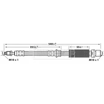 Flexible de frein BORG & BECK BBH6964