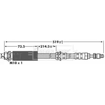 Flexible de frein BORG & BECK BBH6965