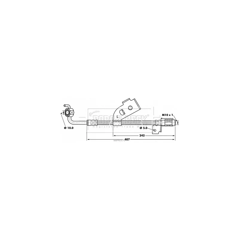 Flexible de frein BORG & BECK BBH6970
