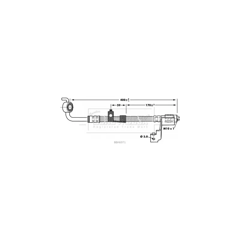 Flexible de frein BORG & BECK BBH6971